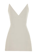 Strapless V-Neck Mini Dress